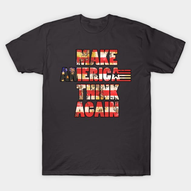 Donald Trump 2020 Make America Think Great T-Shirt T-Shirt by Johner_Clerk_Design